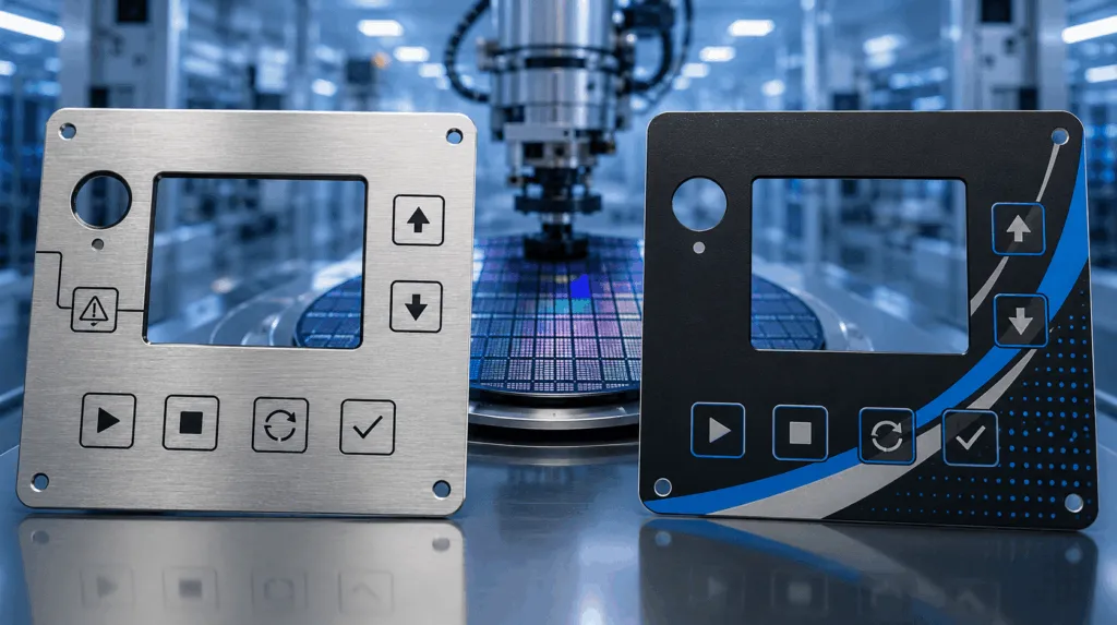 Printed Metal Plates vs Plastic Graphic Overlays